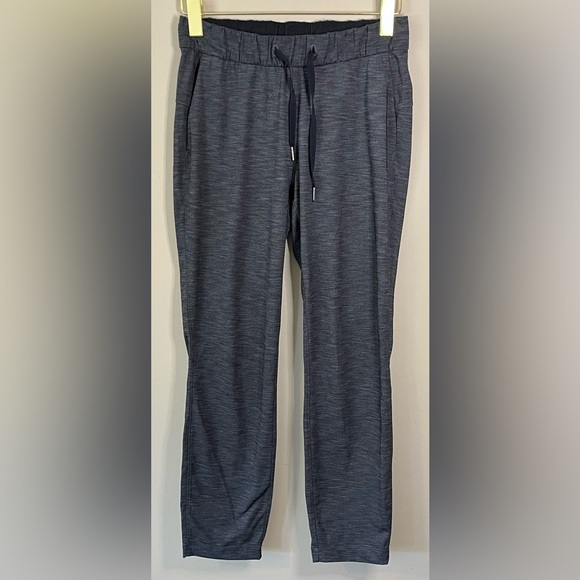 Lululemon Luxtreme * On The Fly Pants Size 4 Heathered Black - Picture 2 of 7